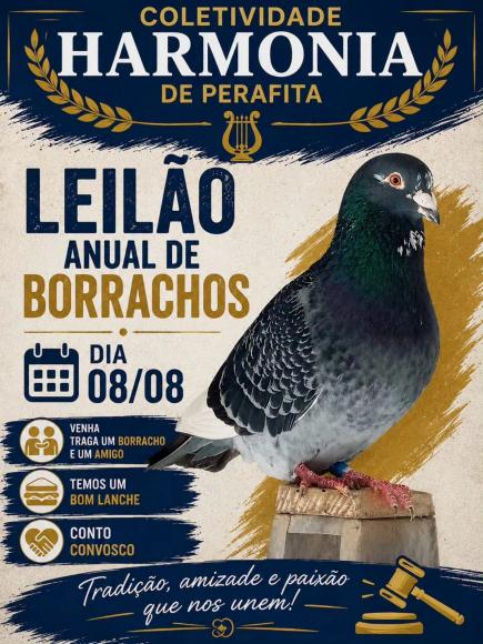 Tradicional Leil&atilde;o de Borrachos